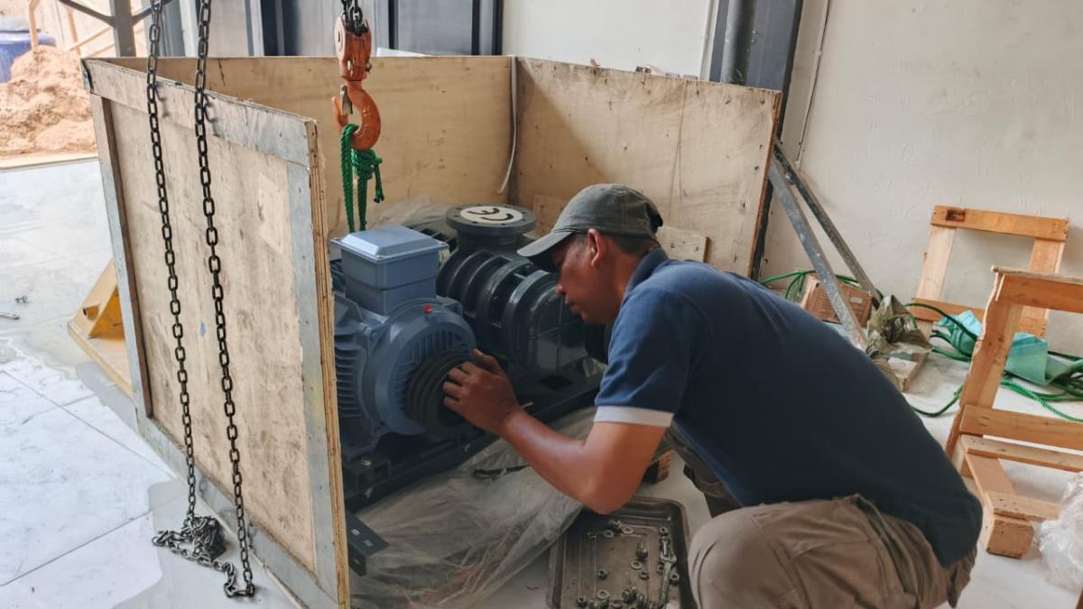 Unit Three Lobe Roots Blower AEROVIA untuk sistem aerasi IPAL WWTP industri