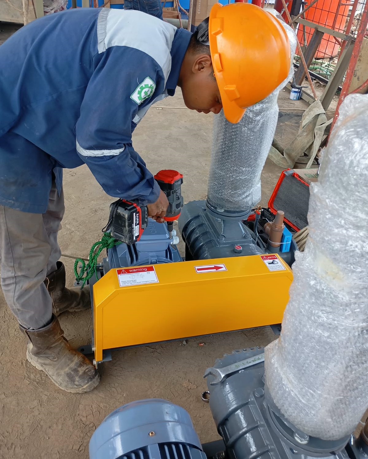 Root Blower berisik dan bergetar saat beroperasi di lingkungan industri